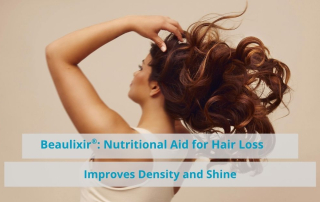 Woman is touching her hair. background beige