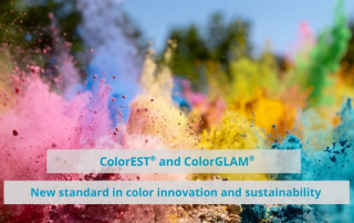 an explosion of colored powders